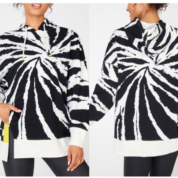 Fabletics Monochrome Swirl Hoodie - Picture 2 of 6